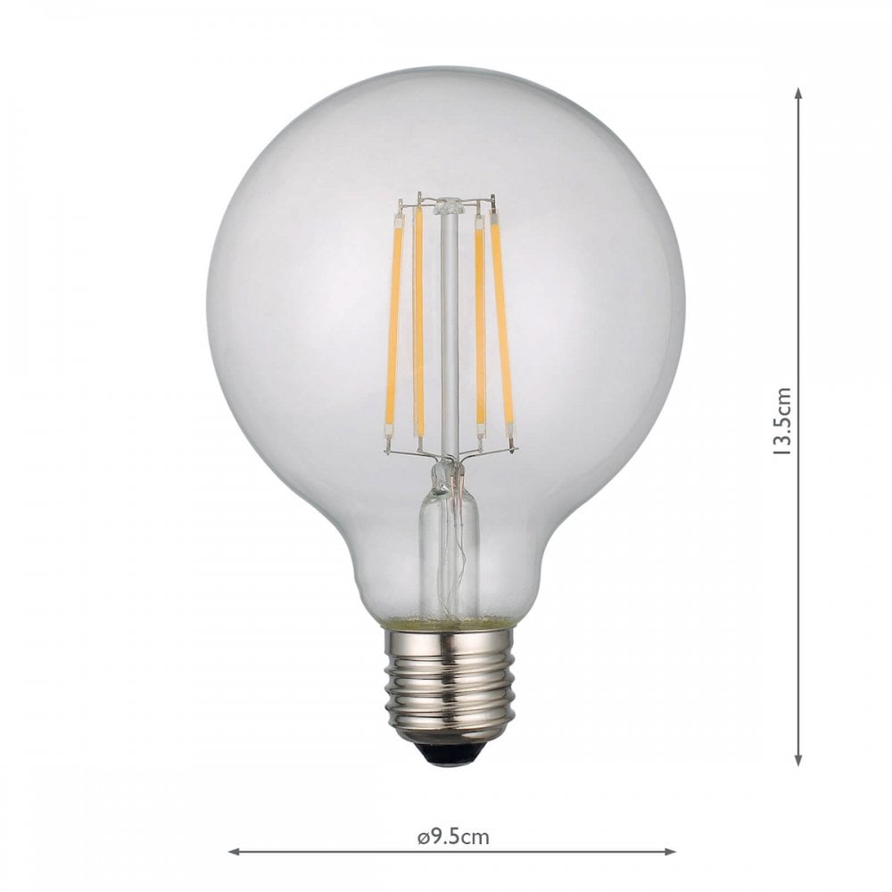 BUL-E27-LED-19-I E27 Globe 6w LED Single Bulb Warm White Dimmable