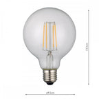 BUL-E27-LED-19-I E27 Globe 6w LED Single Bulb Warm White Dimmable