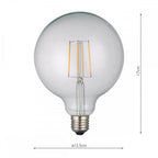 BUL-E27-LED-20-I E27 Globe 6w LED Single Bulb Warm White Dimmable