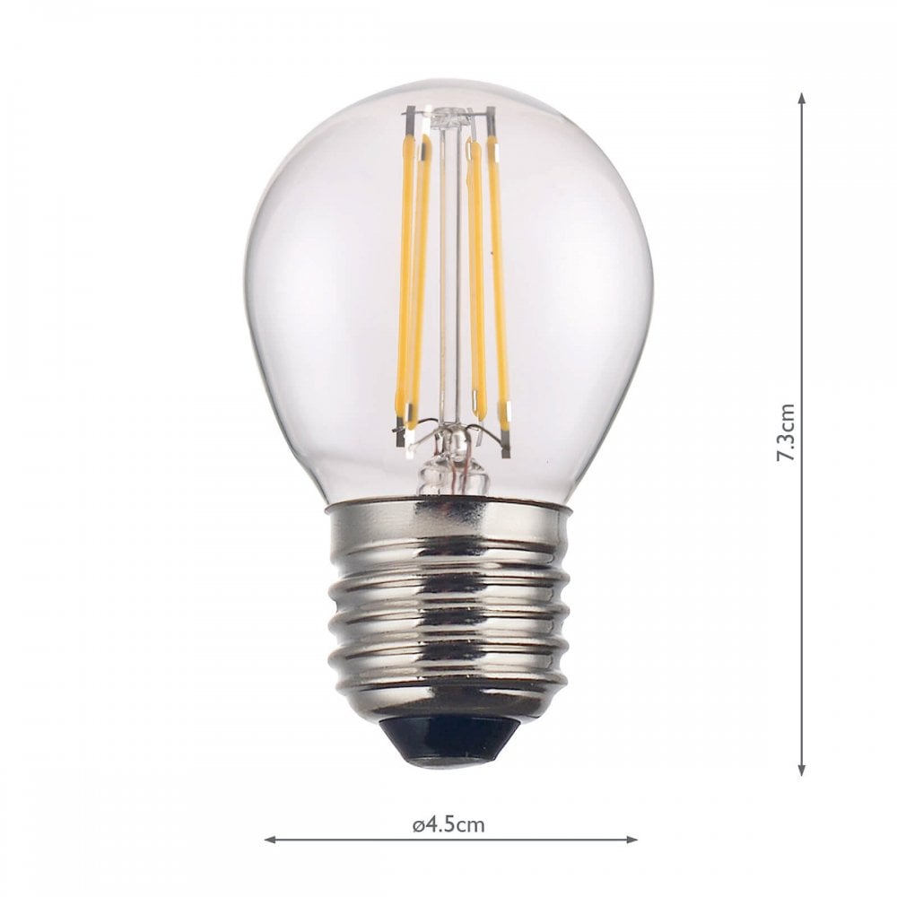 BUL-E27-LED-22-I E27 Golf Ball 4w LED Single Bulb Warm White Dimmable