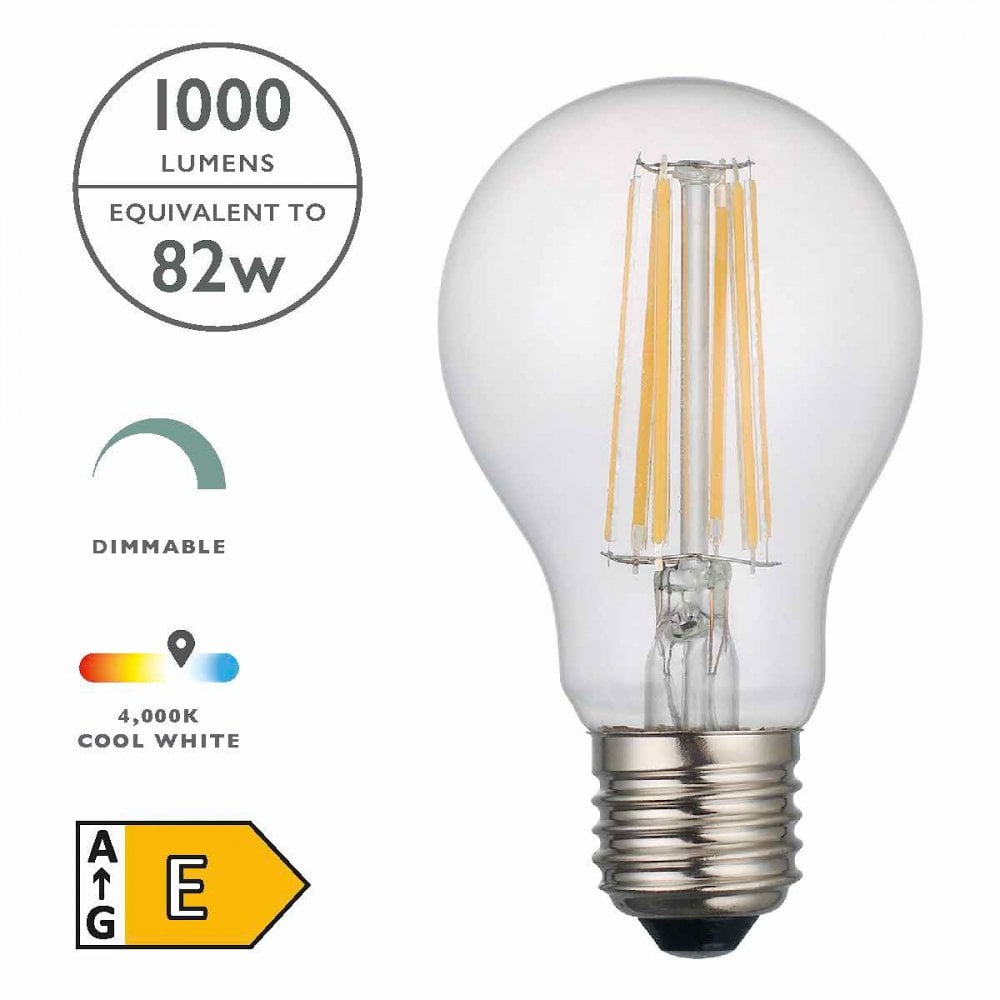 BUL-E27-LED-27-I E27 GLS 8w LED Single Bulb Cool White Dimmable