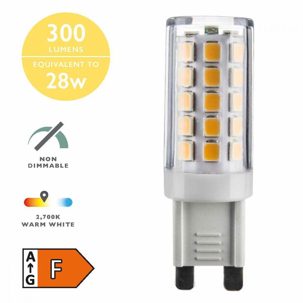 G9 Capsule 3w LED Single Bulb Warm White Non-dimmable