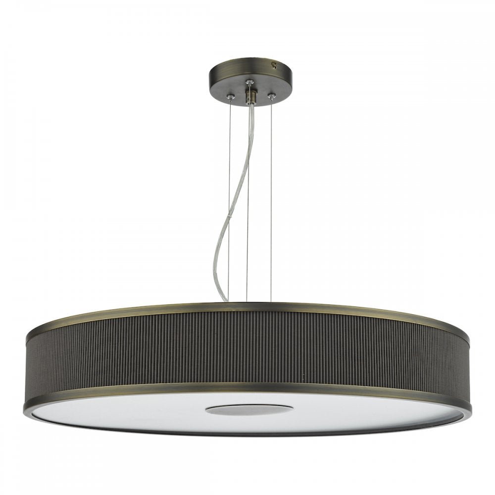 ALV1739 Alvaro 6 Light Single Pendant Antique Bronze Mushroom