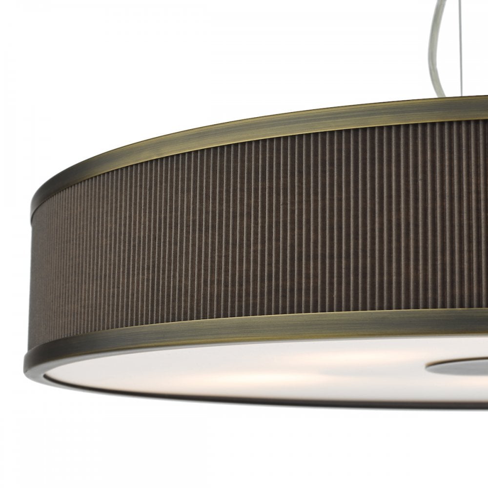 ALV1739 Alvaro 6 Light Single Pendant Antique Bronze Mushroom