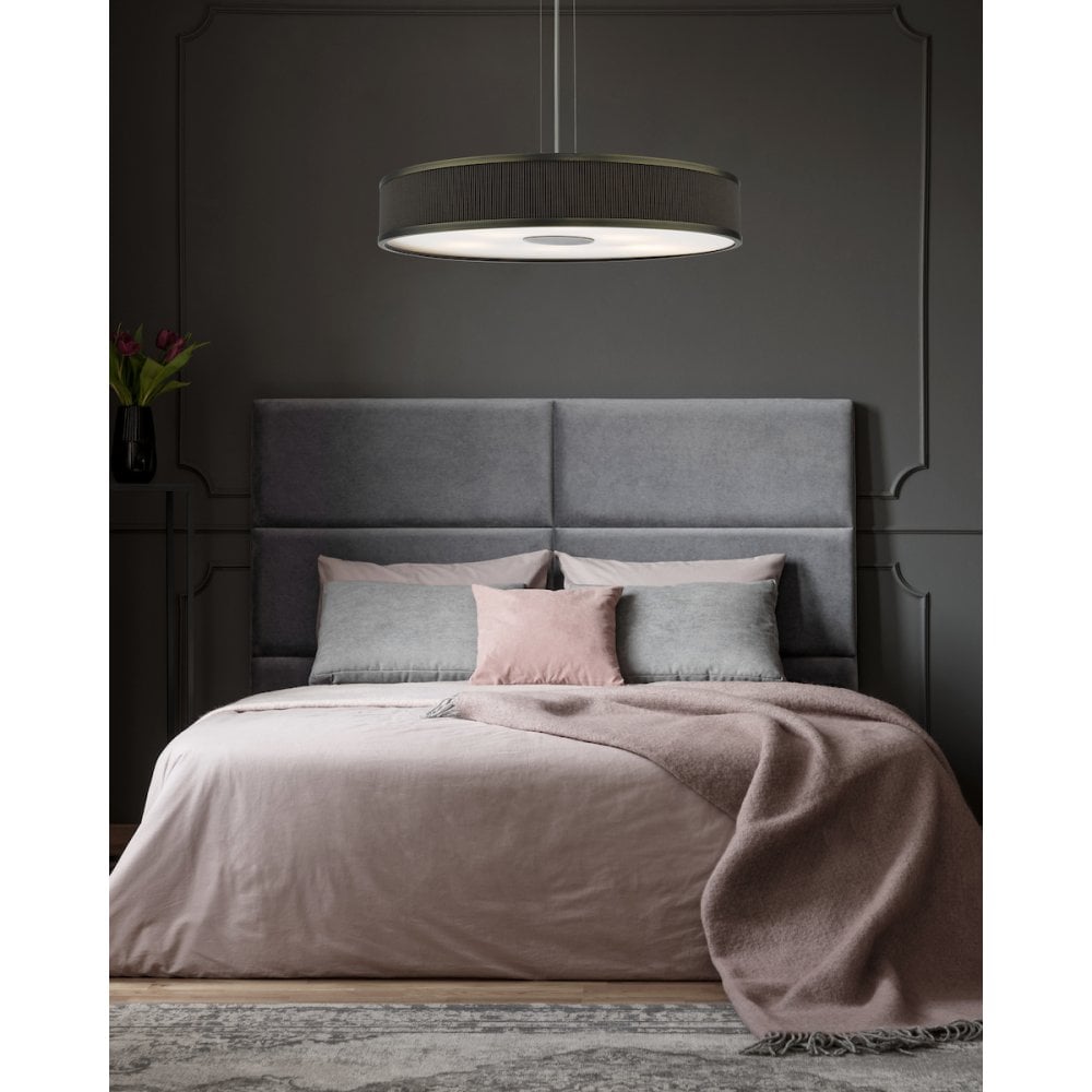 ALV1739 Alvaro 6 Light Single Pendant Antique Bronze Mushroom