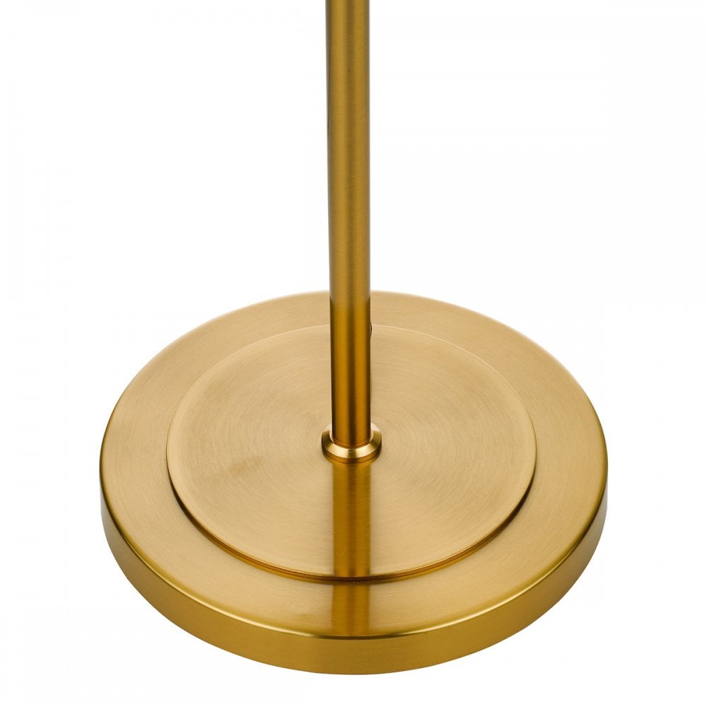 BOM4235 Bombazine 2 Light Table Lamp Natural Brass Opal Glass