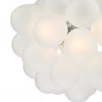BUB0602 Bubbles 6 Light Pendant Polished Chrome Frosted Glass