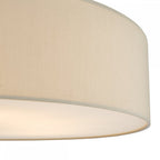 CIE4801 Cierro 6 Light Flush Taupe With Diffuser 80cm