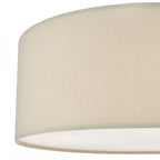 CIE5201 Cierro 3 Light Flush Taupe With Diffuser 40cm