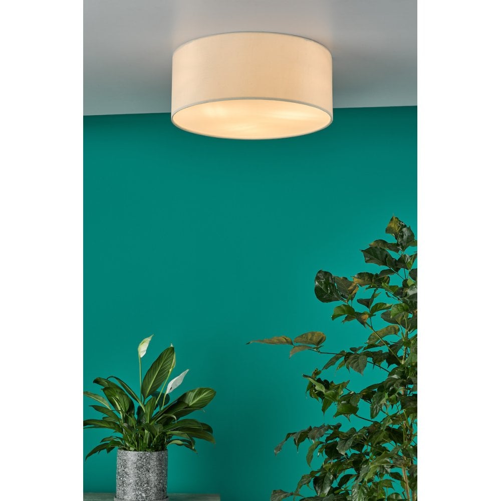 CIE5201 Cierro 3 Light Flush Taupe With Diffuser 40cm