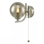 CRA0750-01 Cradle 1 Light Wall Light Polished Chrome Smoked Glass