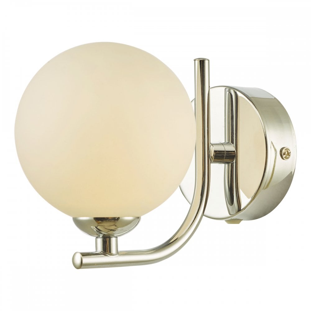 CRA0750-02 Cradle 1 Light Wall Light Polished Chrome Opal Glass