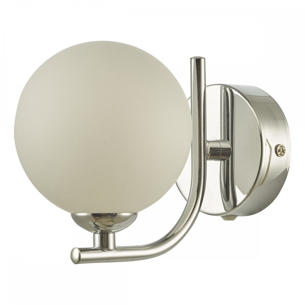 CRA0750-02 Cradle 1 Light Wall Light Polished Chrome Opal Glass