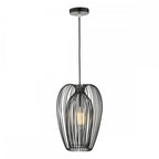 ERO0122 Ero 1 Light Single Pendant Black And Chrome