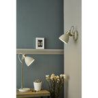 FRE0733 Frederick Single Wall Light Cream Antique Brass