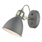 FRE0737 Frederick Single Wall Light Dark Grey Satin Chrome (S)