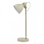 FRE4233 Frederick Task Table Lamp Cream Antique Brass
