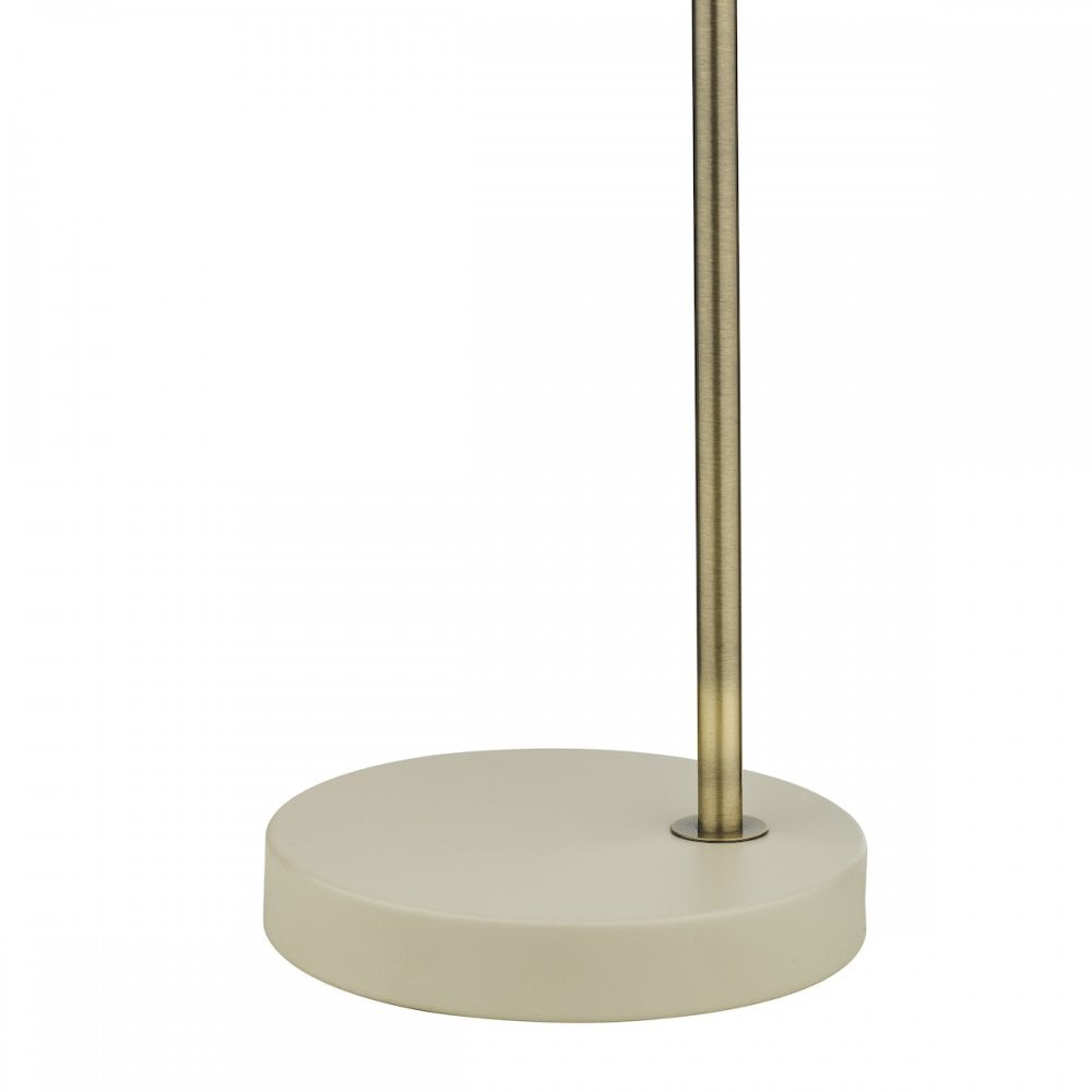 FRE4233 Frederick Task Table Lamp Cream Antique Brass