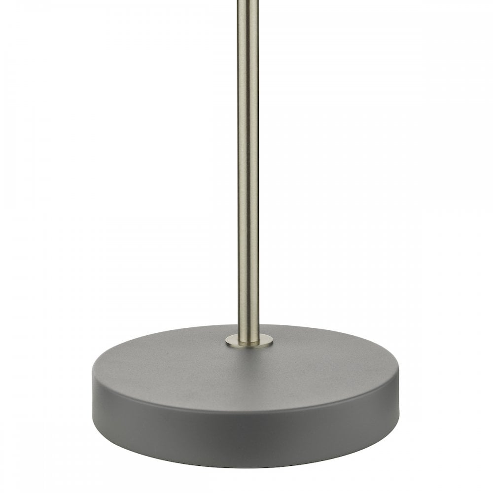 FRE4237 Frederick Task Table Lamp Dark Grey Satin Chrome