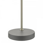 FRE4237 Frederick Task Table Lamp Dark Grey Satin Chrome