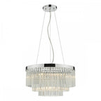 GIO0508 Giovana 5 Light Pendant Polished Chrome Clear Glass