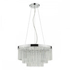 GIO0508 Giovana 5 Light Pendant Polished Chrome Clear Glass
