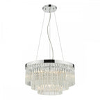 GIO0508 Giovana 5 Light Pendant Polished Chrome Clear Glass