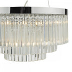GIO0508 Giovana 5 Light Pendant Polished Chrome Clear Glass
