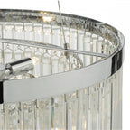 GIO0508 Giovana 5 Light Pendant Polished Chrome Clear Glass