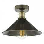 JAL0161 Jalen 1 Light Flush Graphite Antique Brass