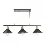 JAL0361 Jalen 3 Light Bar Pendant Graphite Antique Brass