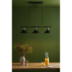 JAL0361 Jalen 3 Light Bar Pendant Graphite Antique Brass