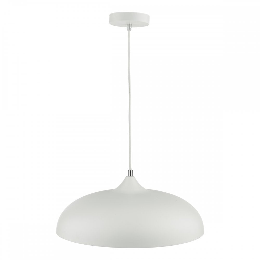 KAE012 Kaelan 1 Light Single Pendant White