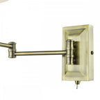 KEN0775 Kensington 1 Light Swing Arm Wall Light Antique Brass