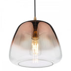 KLA0164 Klaxon 1 Light Pendant Ombre Copper Glass