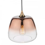 KLA0164 Klaxon 1 Light Pendant Ombre Copper Glass
