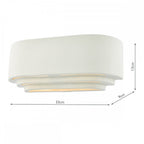 LAN372 Lando 1 Light Wall Washer White
