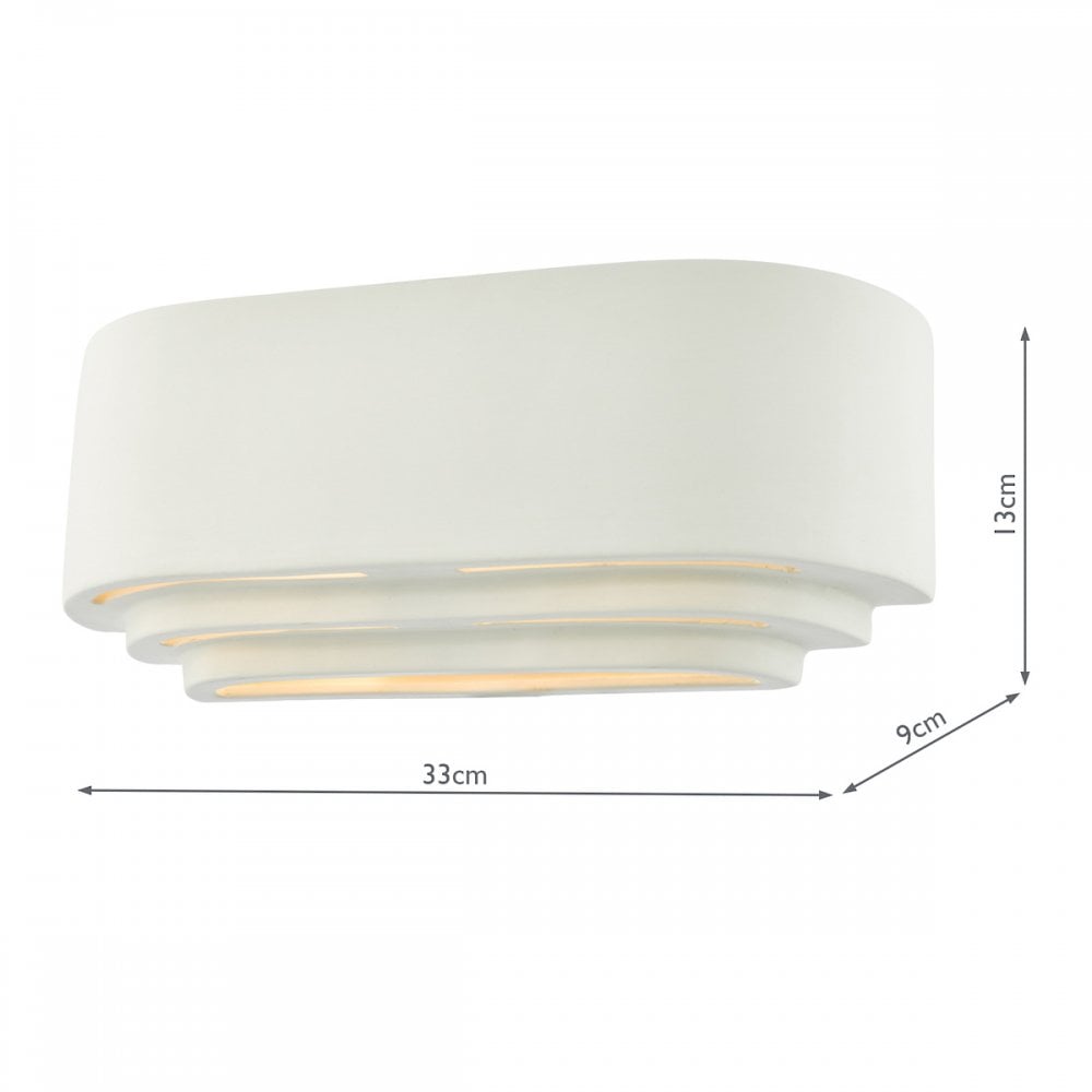 LAN372 Lando 1 Light Wall Washer White