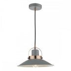 LID0139 Liden 1 Light Single Pendant Graphite Copper