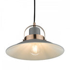 LID0139 Liden 1 Light Single Pendant Graphite Copper