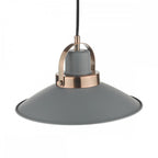 LID0139 Liden 1 Light Single Pendant Graphite Copper