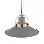 LID0139 Liden 1 Light Single Pendant Graphite Copper