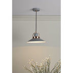 LID0139 Liden 1 Light Single Pendant Graphite Copper