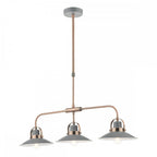 LID0339 Liden 3 Light Bar Pendant Graphite Copper