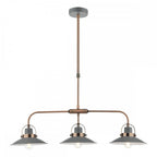 LID0339 Liden 3 Light Bar Pendant Graphite Copper
