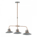 LID0339 Liden 3 Light Bar Pendant Graphite Copper