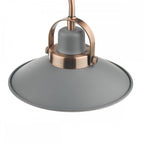 LID0339 Liden 3 Light Bar Pendant Graphite Copper