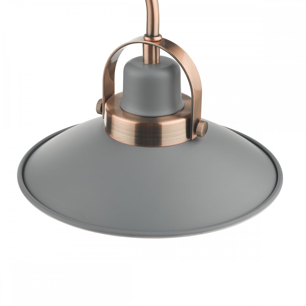 LID0339 Liden 3 Light Bar Pendant Graphite Copper