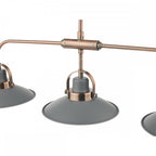 LID0339 Liden 3 Light Bar Pendant Graphite Copper