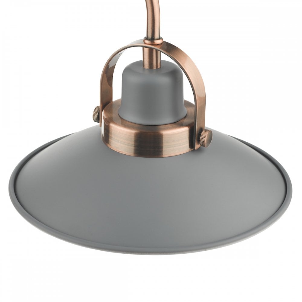 LID0339 Liden 3 Light Bar Pendant Graphite Copper